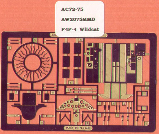 Airwaves AEC72075 1:72 Grumman F4F-4 Wildcat for Academy