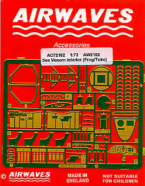 Airwaves AEC72162 1:72 de Havilland Sea Venom interior