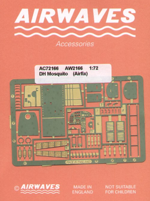 Airwaves AEC72166 1:72 de Havilland Mosquito Mk.II / Mk.VI / Mk.XVIII for original Airfix kit