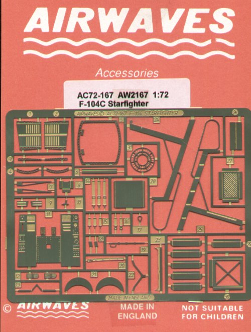 Airwaves AEC72167 1:72 Lockheed F-104C Starfighter for Revell