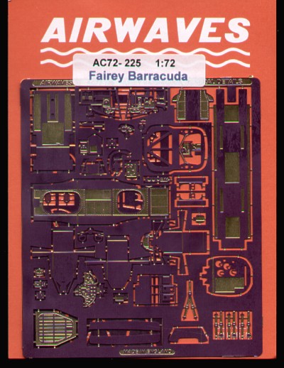 Airwaves AEC72225 1:72 Fairey Barracuda Mk.II interior and exterior for MPM