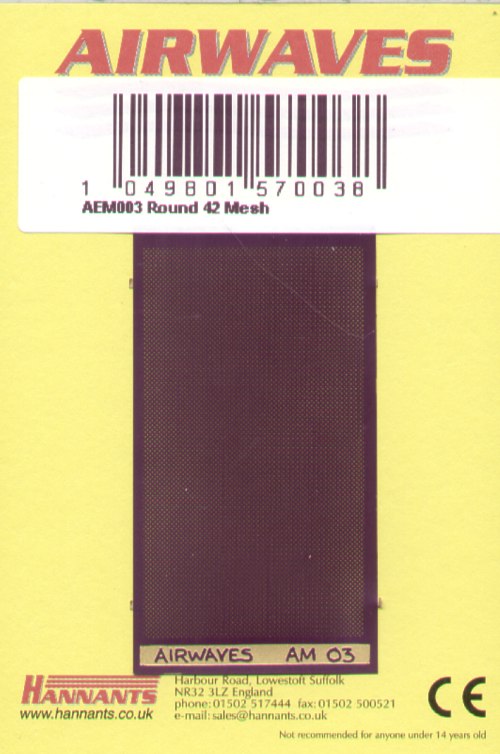 Airwaves (etched) AEM003 Round 42 Mesh