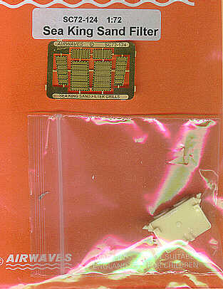 Airwaves (resin) AES72124 1:72 Westland Sea King resin sand filter with etched detail parts