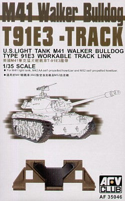 AFV Club AF35046 1:35 M41 Walker Bulldog Workable Plastic T91E3 Tracks