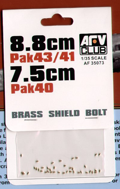 AFV Club AF35073 1:35 Brass Shield Bolts for 88mm Pak-43/31 & 7.5cm Pak-40