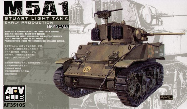 AFV Club AF35105 1:35 M5A1 Stuart Early Production