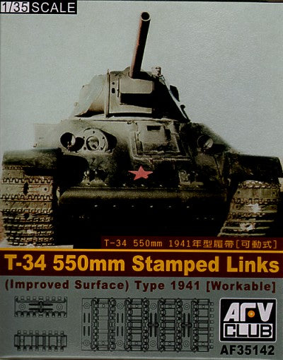 AFV Club AF35142 1:35 Soviet T-34 550mm Workable Track Links