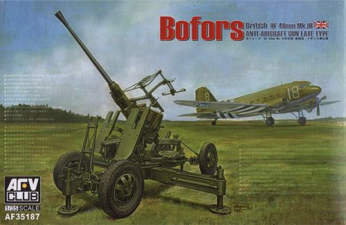 AFV Club AF35187 1:35 Bofors 40mm Mk.III Anti-Aircraft Gun (British Version)