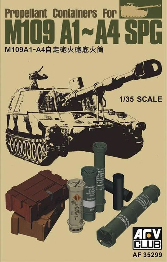 AFV Club AF35299 1:35 US Propellant Containers for M109 A1-A4 SPG