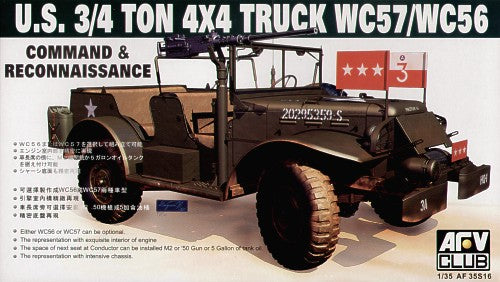 AFV Club AF35S16 1:35 U.S. 3/4 ton 4 x 4 truck WC57/WC56