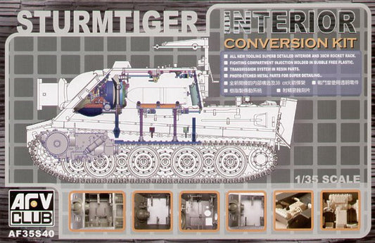 AFV Club AF35S40 1:35 Sturmtiger 38cm Interior Conversion Set