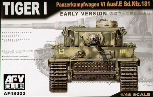 AFV Club AF48002 1:48 Pz.Kpfw.VI Tiger I Ausf.E Sd.Kfz/181 Early Version