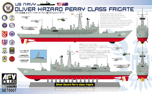 AFV Club SE70007 1:700 USS Oliver Hazard Perry Class Frigate (full hull)