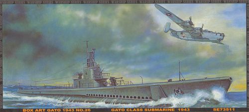 AFV Club SE73511 1:350 USS Gato Class Clas Submarine 1943