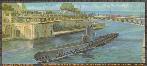 AFV Club SE73512 1:350 Guppy IB Class USN Submarine