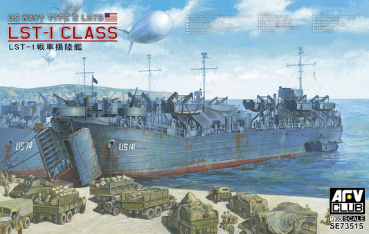 AFV Club AF73515 1:350 U.S. Navy LST-1 Class (Type II) WW2 Landing Ship