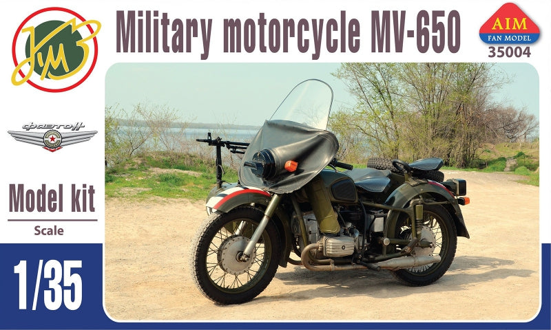 Aim Fan Model AFM35004 1:35 MV-650 Military Motorcycle