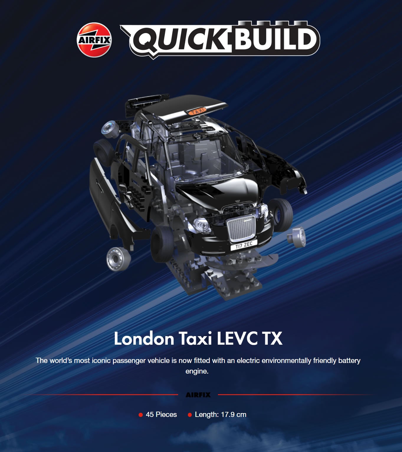 Airfix J6051 Quickbuild London Taxi LEVC TX