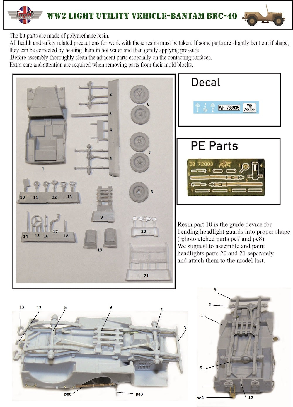 AGB AGB72033 1:72 Bantam BRC-40 DAK (German Africa Korps)