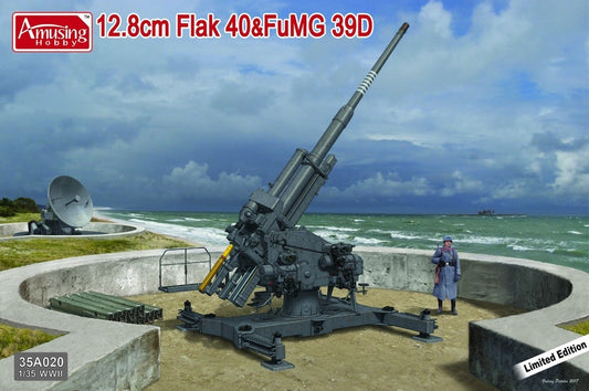 Amusing Hobby 35A020 1:35 12.8cm Flak 40 & FuMG 39D Limited Edition