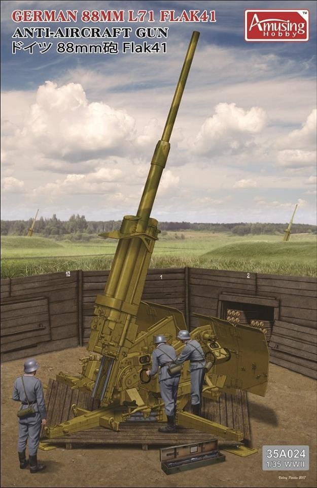 Amusing Hobby 35A024 1:35 German 88mm L71 Flak 41 Anti-Aircraft Gun