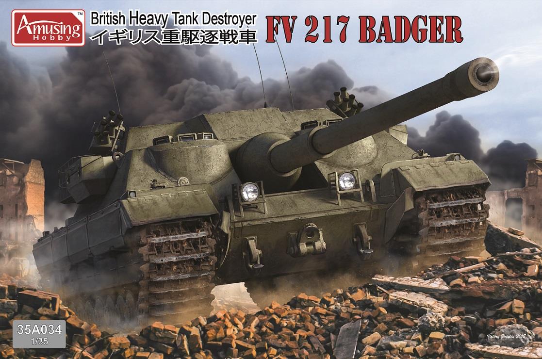 Amusing Hobby 35A034 1:35 FV217 Badger British Heavy Tank Destroyer