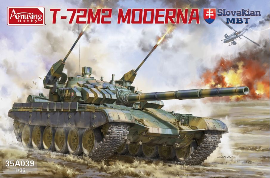 Amusing Hobby 35A039 1:35 Soviet T-72 M-2 Moderna Slovakian Main Battle Tank