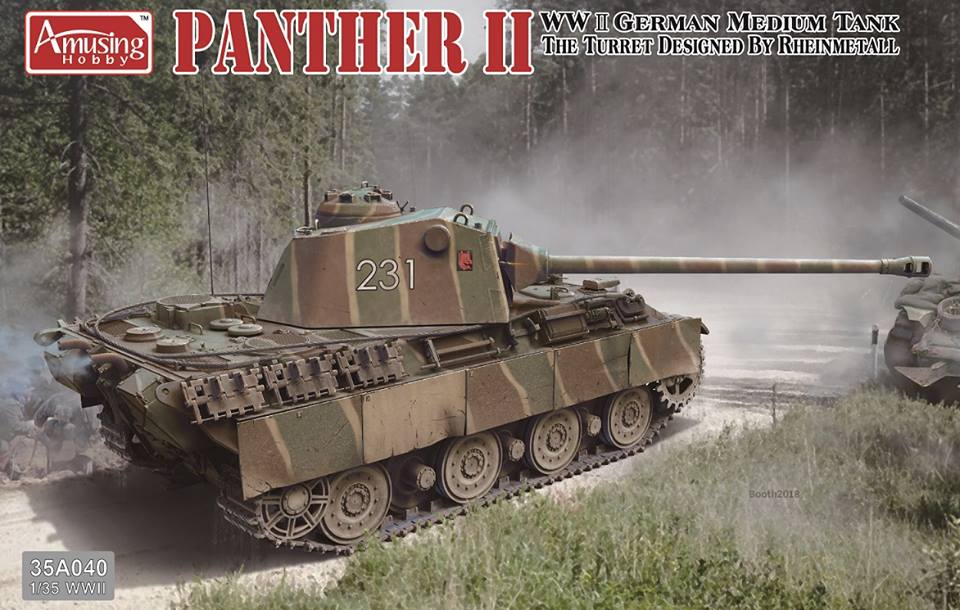 Amusing Hobby 35A040 1:35 Panther II WWII German Medium Tank