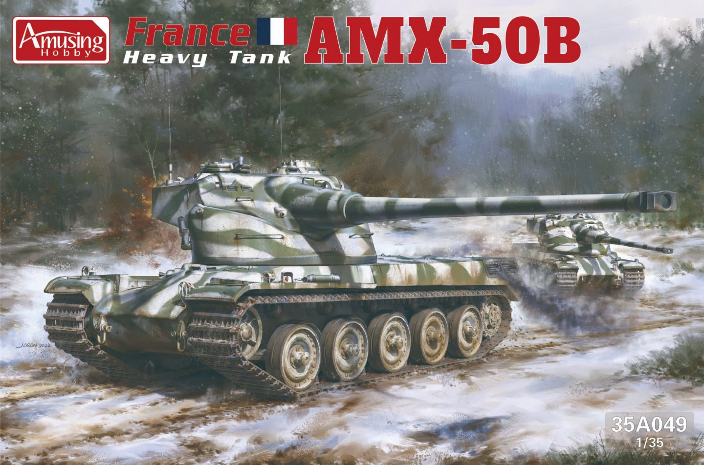 Amusing Hobby 35A049 1:35 AMX-50(B) French Heavy Tank