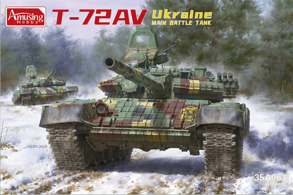 Amusing Hobby (WL) 35A063 1:35 T-72AV Ukraine Main Battle Tank