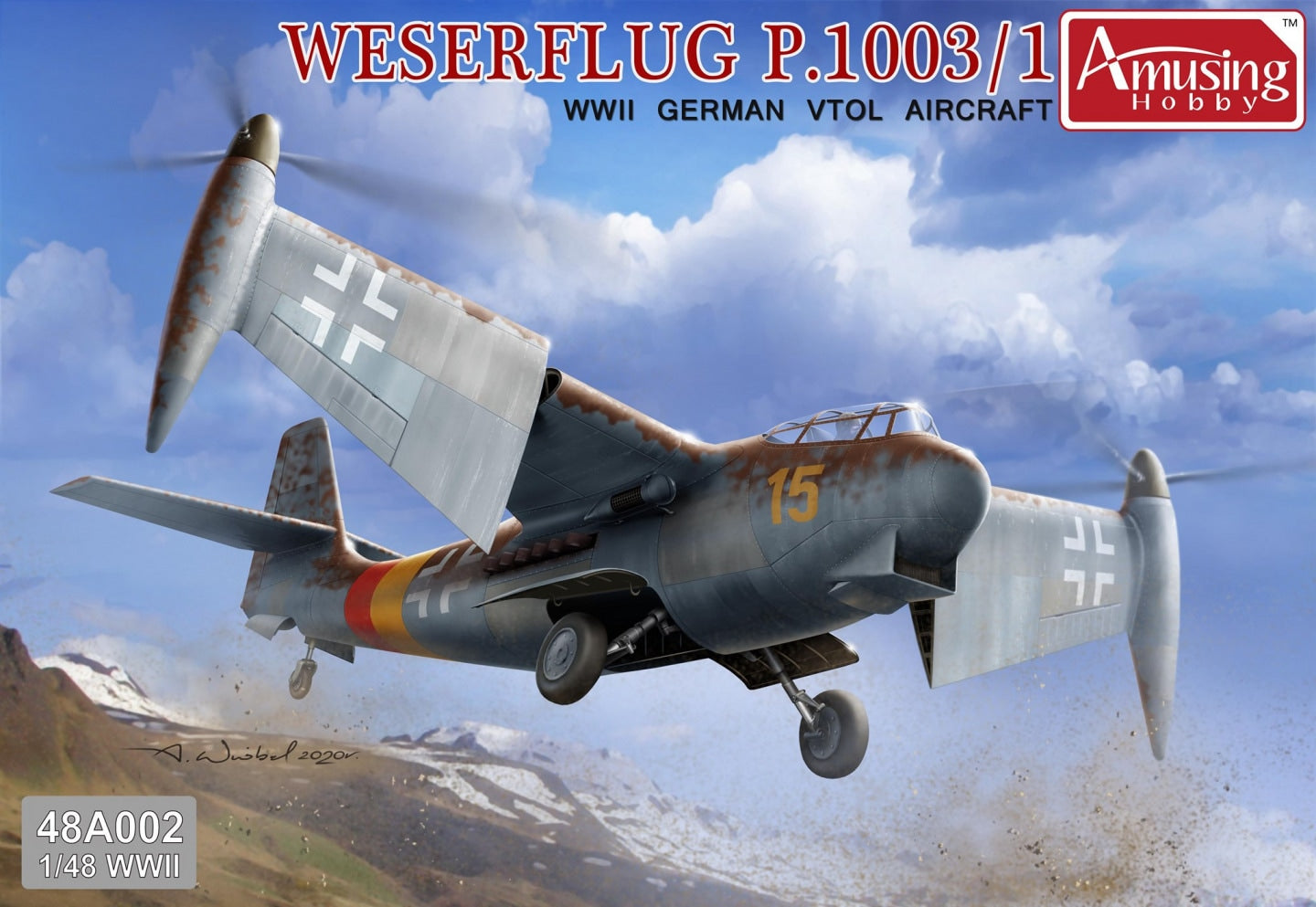 Amusing Hobby 48A002 1:48 Weserflug P.1003/1 WWII German VTOL