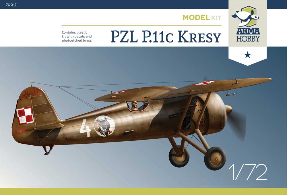 Arma Hobby 70017 1:72 PZL P.11c 'Kresy' Model Kit