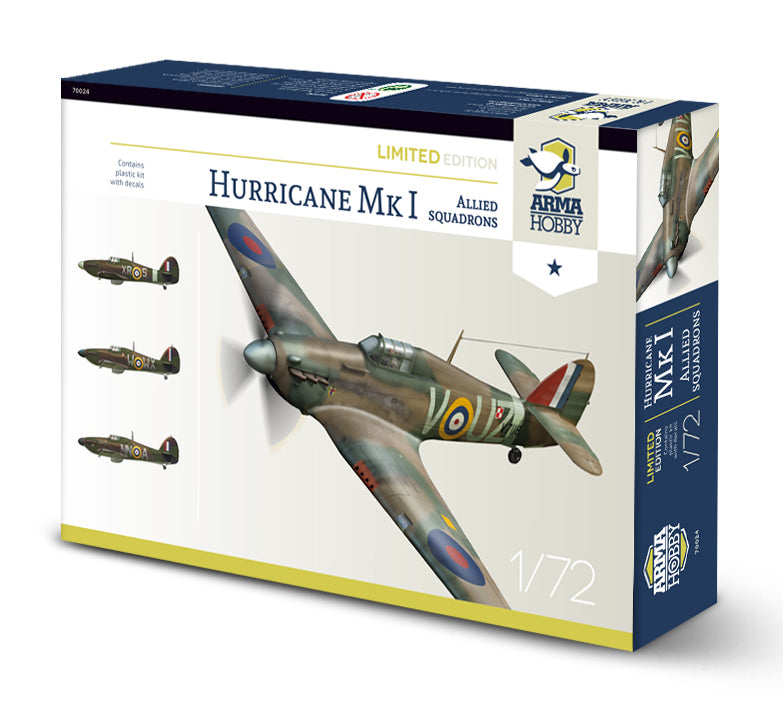 Arma Hobby 70024 1:72 Hawker Hurricane Mk.I Allied Squadrons Limited Edition