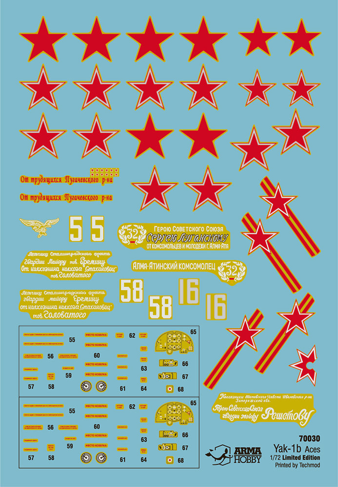 Arma Hobby 70030 1:72 Yakovlev Yak-1b 'Russian Aces' Limited Edition