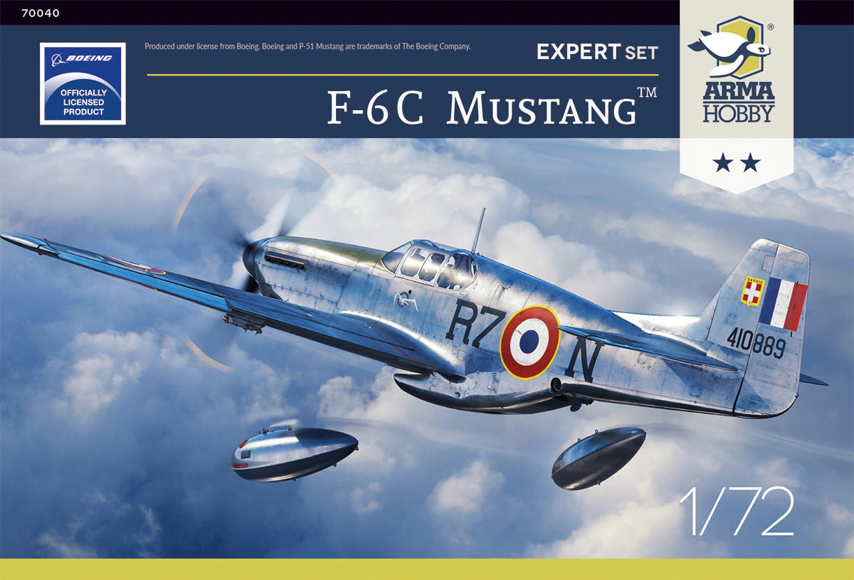 Arma Hobby 70040 1:72 North-American F-6C Mustang Expert Set