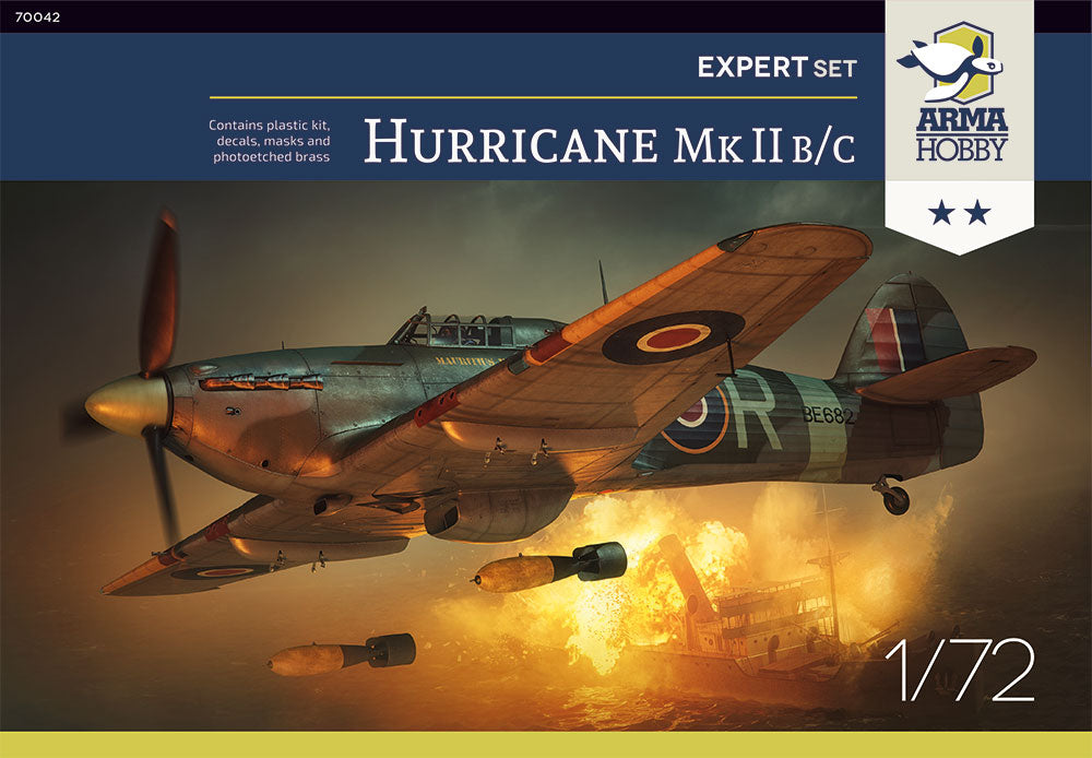 Arma Hobby 70042 1:72 Hawker Hurricane Mk.IIb/c Expert Set