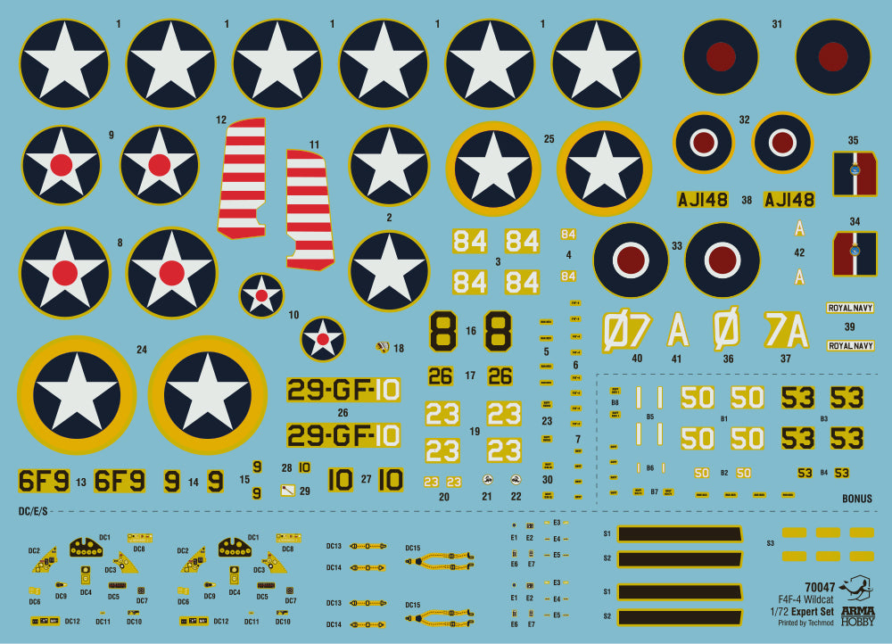 Arma Hobby 70047 1:72 Grumman F4F-4 Wildcat ™ Expert Set