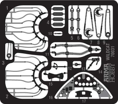 Arma Hobby 70050 1:72  General-Motors FM-1 & FM-2 Wildcat Deluxe Set double combo