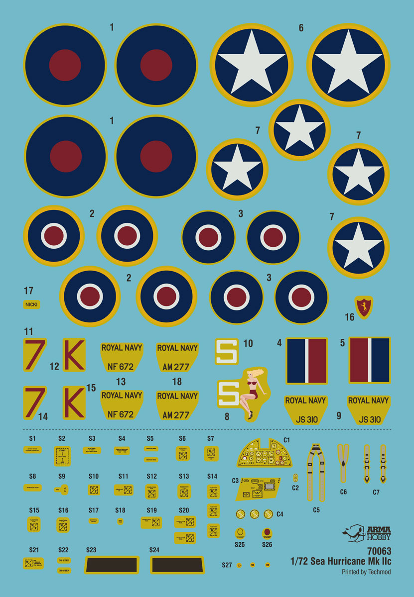 Arma Hobby 70063 1:72 Hawker Sea Hurricane Mk.IIc