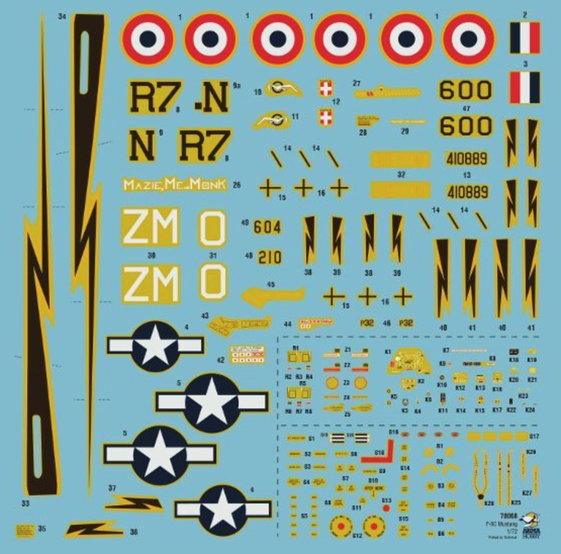 Arma Hobby 70068 1:72 North-American F-6C Mustang