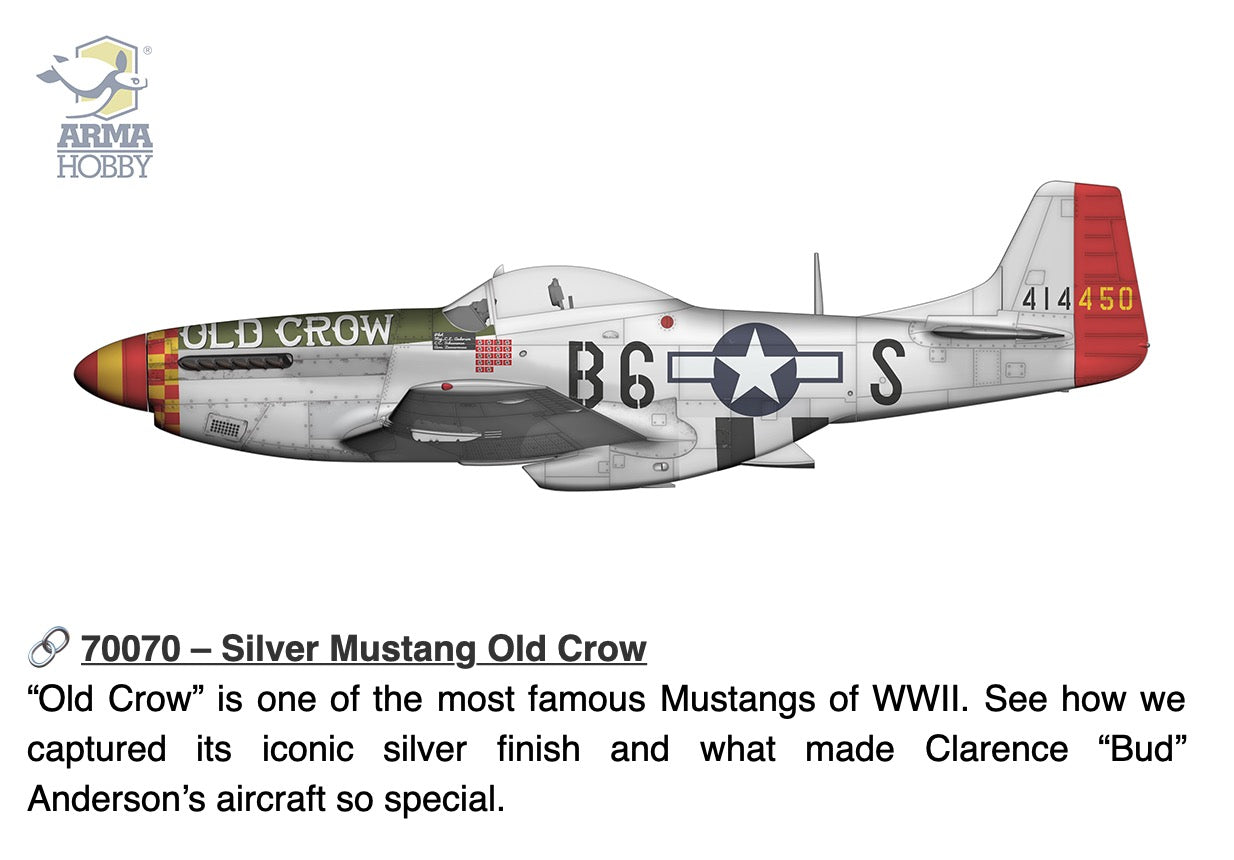 Arma Hobby AH70070 1:72 North-American P-51D Mustang
