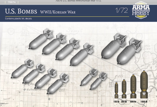 Arma Hobby AH70076 1:72 U.S. Bombs WWII/Korean War