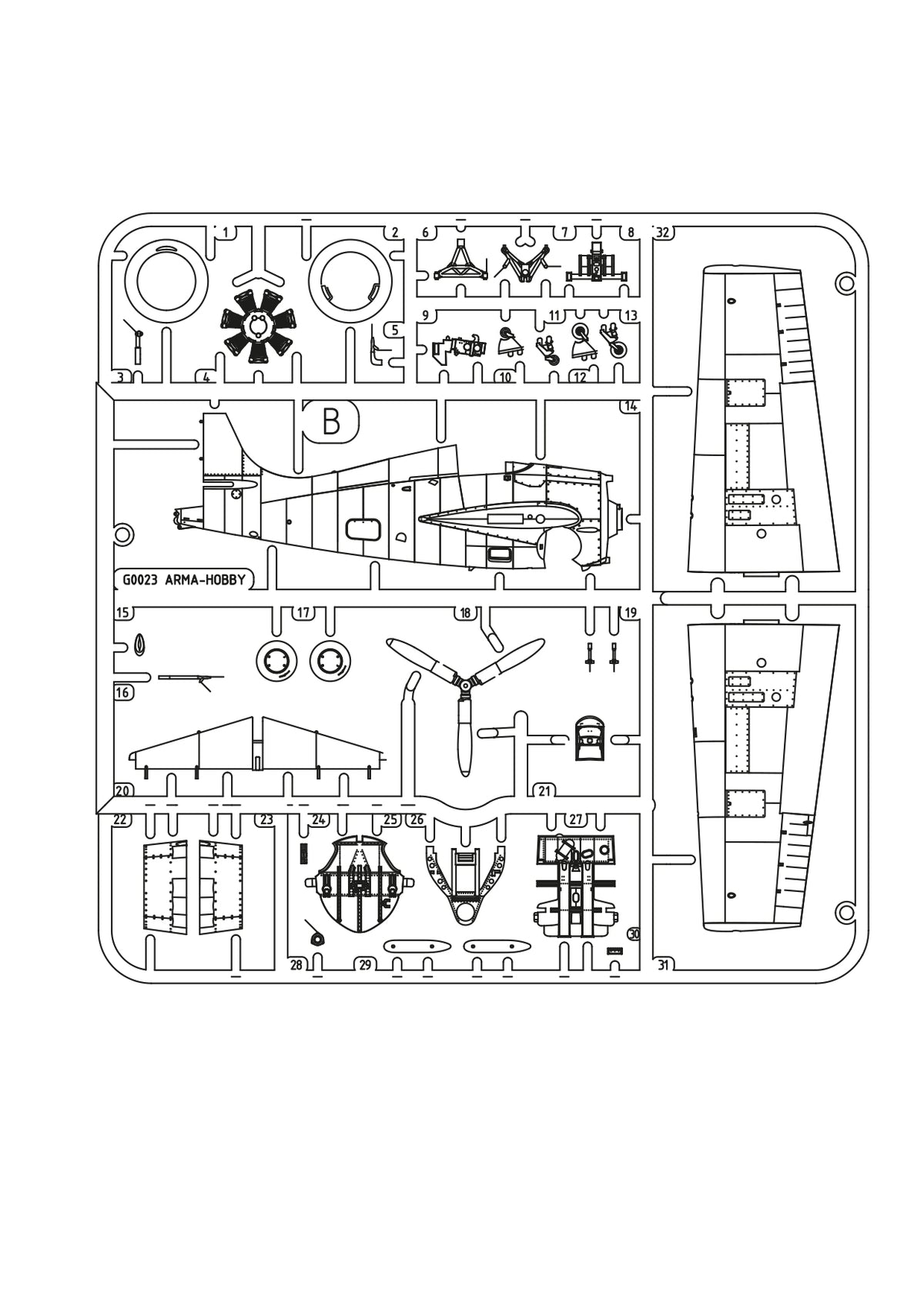 Arma Hobby 70091 1:72 Grumman F4F-3 Wildcat “Yellow Wings”