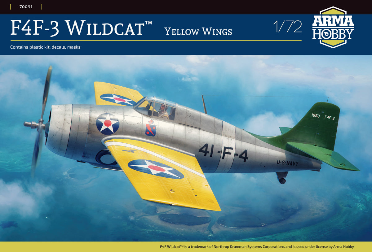 Arma Hobby 70091 1:72 Grumman F4F-3 Wildcat “Yellow Wings”