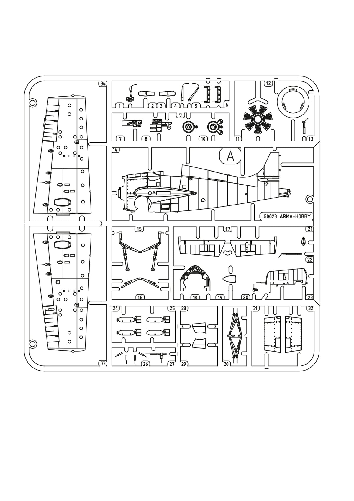 Arma Hobby 70091 1:72 Grumman F4F-3 Wildcat “Yellow Wings”