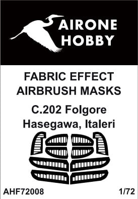 Airone Hobby AHF72008 1:72 Macchi C.202 Folgore Fabric Effect Aileron & Control Surfaces Airbrush Masks