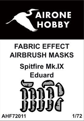 Airone Hobby AHF72011 1:72 Supermarine Spitfire Mk.IXc/Mk.IXe Fabric Effect Aileron & Control Surfaces Airbrush Masks