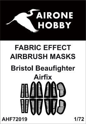 Airone Hobby AHF72019 1:72 Bristol Beaufighter Mk.X Fabric Effect Aileron & Control Surfaces Airbrush Masks