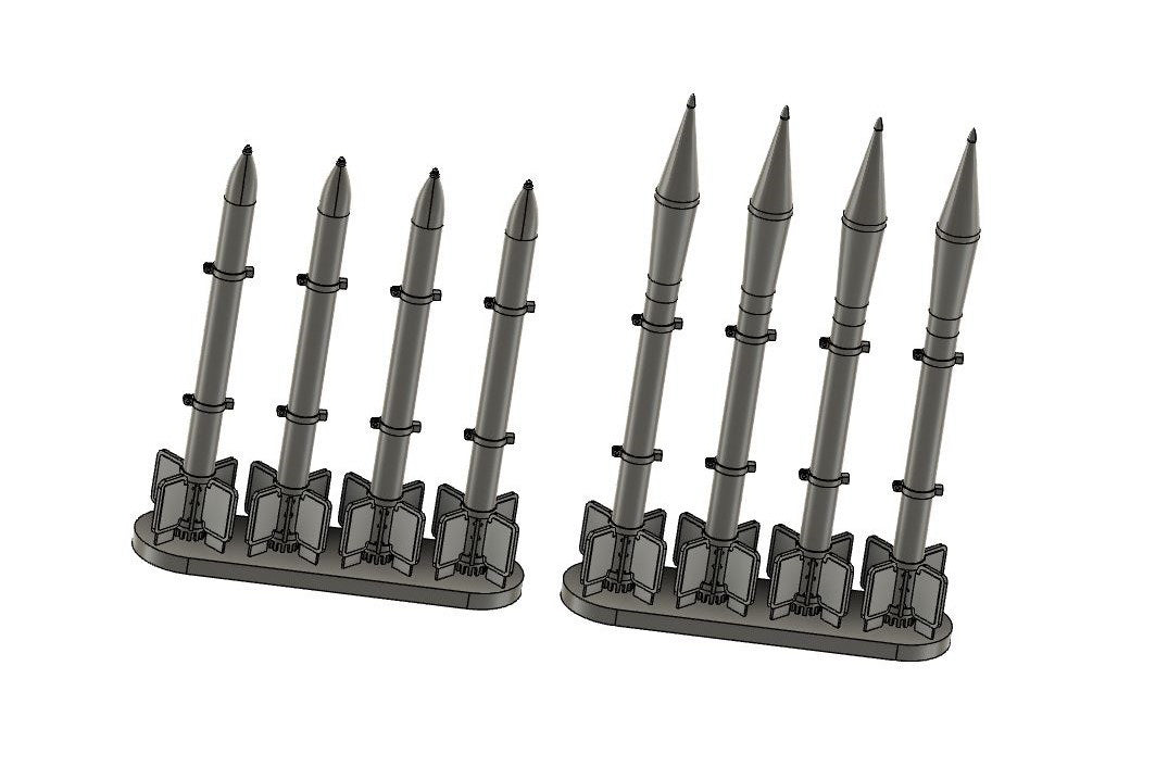 Airone Hobby AHL48069 1:48 ATAR (HVAR) Rockets Various (16pcs) (3D-Printed)