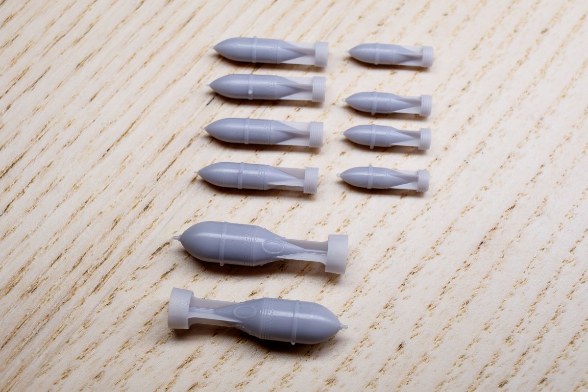 Airone Hobby AHL72085 1:72 Italian Bomb Set (3D-Printed)